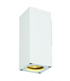 applique carrée THEO WALL OUT blanche GU10 max 35W