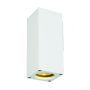 applique carrée THEO WALL OUT blanche GU10 max 35W