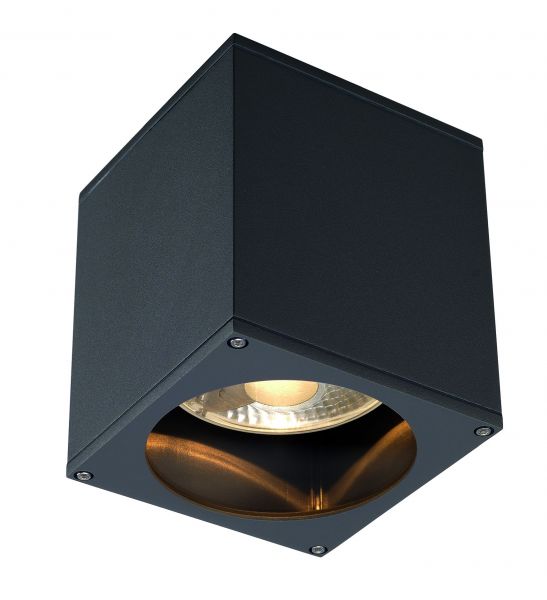 plafonnier BIG THEO OUT carré anthracite ES111 max 75W