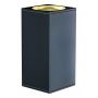 applique BIG THEO UP/DOWN OUT carré anthracite ES111 max 2x75W