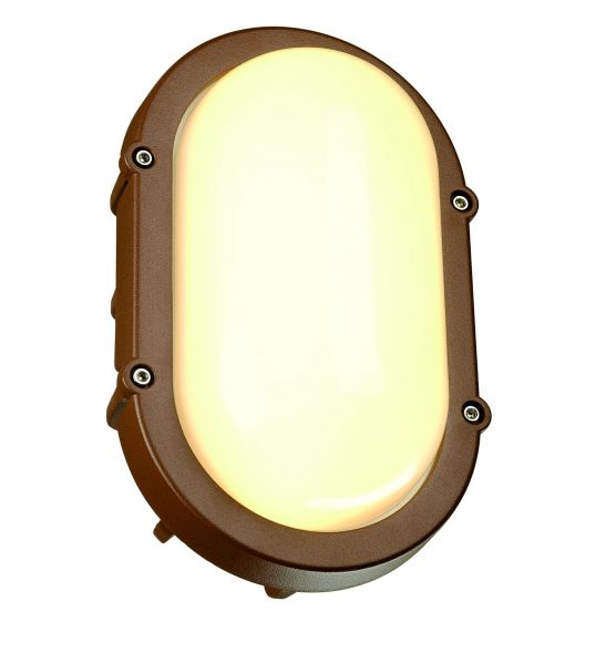 applique et plafonnier TERANG LED ovale fonte rouillée 11W LED