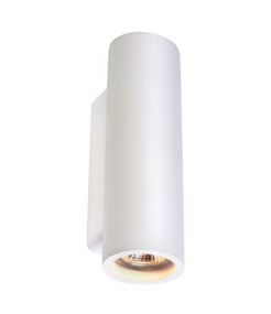 PLASTRA TUBE - applique rond EN plâtre blanc GU10