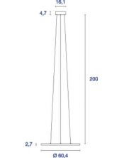 LED PANEL ROND suspension blanc mat LED 40W 4000K variable 1-10V