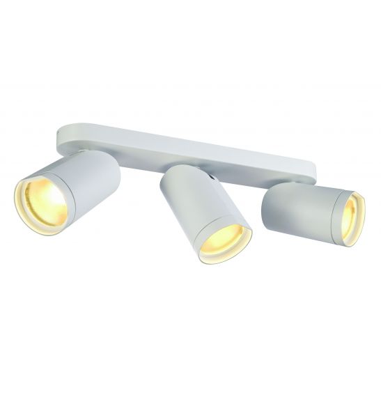 BILAS spot triple 25° LED rond blanc 3x15W 2700K avec patère