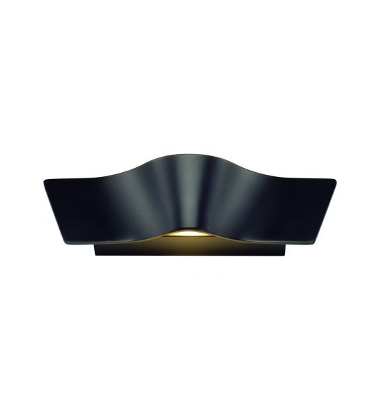 applique WAVE WALL noir, 2x4.5W LED 3000K