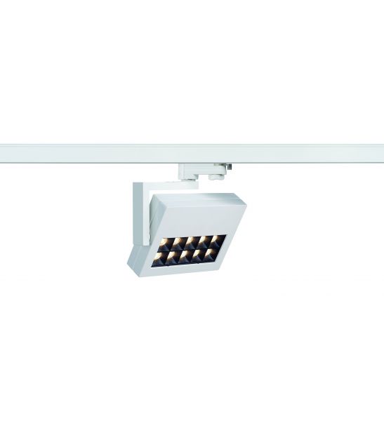 PROFUNO spot blanc LED 3000K 30° adaptateur 3 all inclus