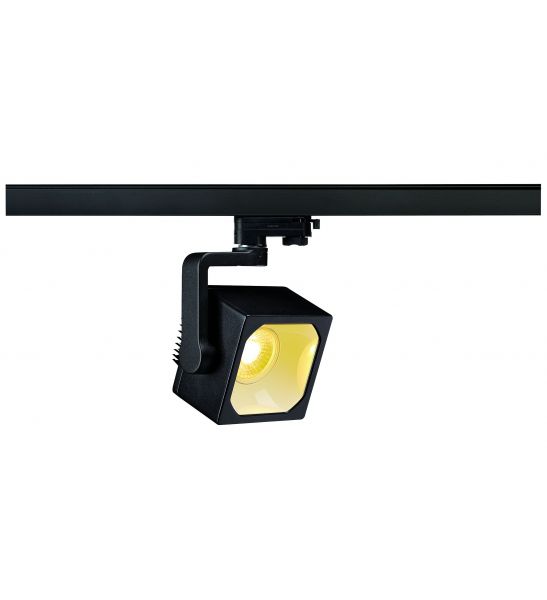 spot noir LED EURO CUBE 3000K 30° IRC 90 adaptateur 3 all inclus