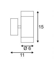 ASTINA INOX GU10 UP/DOWN, applique, Inox 304, 2xGU10 max 2x35W