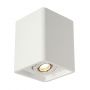 plafonnier PLASTRA BOX 1, carré en platre blanc, GU10, max. 35W