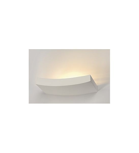 Gl 102 curve, applique blanche en plâtre, r7s 78mm, max. 100w