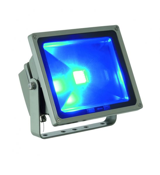 FLOODI 30W, projecteur exterieur gris argent, LED RGB, IP65, avec télécommande