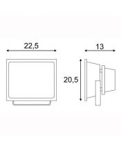 FLOODI 30W, projecteur exterieur gris argent, LED RGB, IP65, avec télécommande