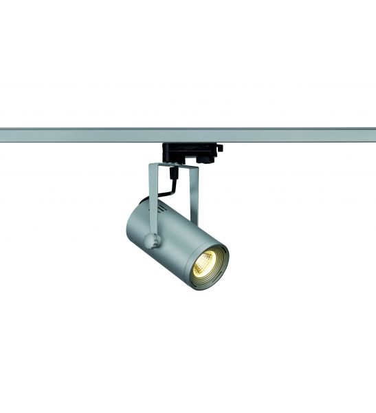 EUROSPOT LED SMALL gris argent COB LED 9W 3000K 36° avec adaptateur et 3 allumage inclus