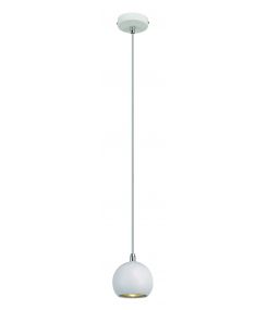 suspension LIGHT EYE BALL blanc/chrome GU10 max 50W