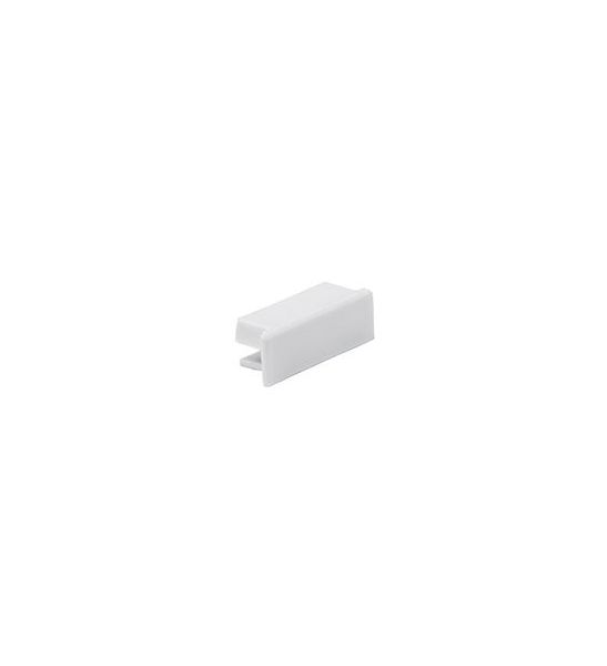 GLENOS embouts carrés pour profil pro 2609 blanc, 2 pces