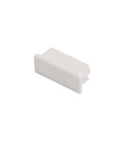 GLENOS embouts plats pour profil pro 2609 blanc, 2 pces