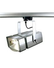 Rail 3 allumages, sdl 150 - projecteur 150w hqi adaptateur gris argent