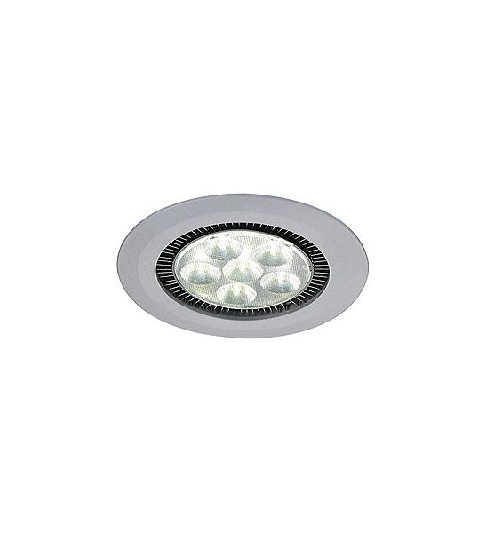 Spot encastré plafond gris argent Dome led 6x3w