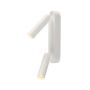 2 spots LED KARPO, applique et plafonnier rond blanc, 2x7.5W, 3000K, variable