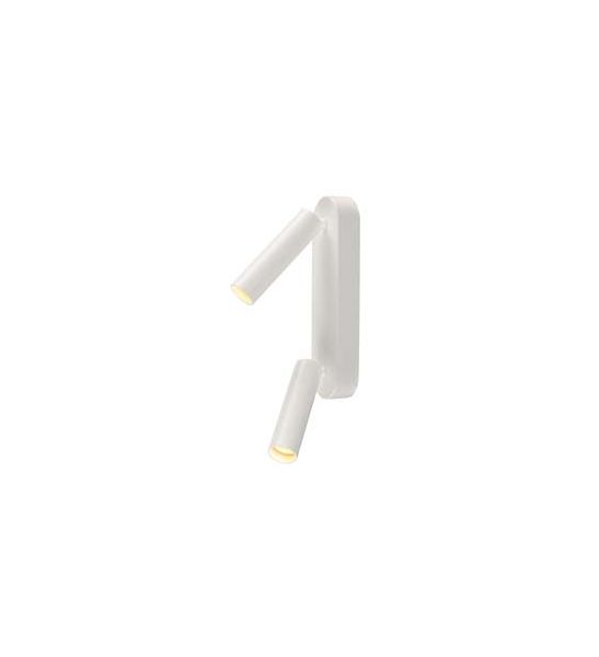 2 spots LED KARPO, applique et plafonnier rond blanc, 2x7.5W, 3000K, variable