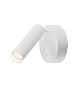 1 spot KARPO LED, applique plafonnier rond blanc, 7.5W, 3000K, variable