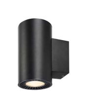 applique up/down SUPROS rond noir, 3000K, SLM LED, réflecteur 60°