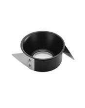 Collerette pour F-LIGHT, noir, avec verre transparent