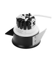 Collerette pour F-LIGHT, noir, avec verre transparent