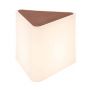 KENGA, luminaire extérieur blanc, triangulaire, E27 24W max., IP54