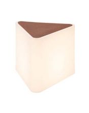 KENGA, luminaire extérieur blanc, triangulaire, E27 24W max., IP54