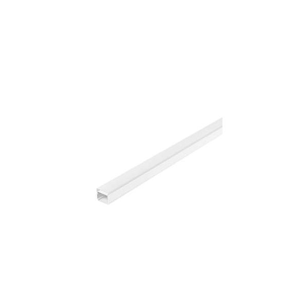 GLENOS profil industriel plat, blanc mat, 2m
