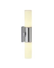 Devin pl double, applique chrome/blanc, 2x11w