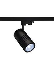 spot STRUCTEC LED 30W, Noir, 4000K, 60°, adaptateur rail 3 allumage inclus