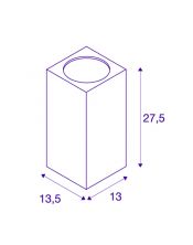 BIG THEO WALL, applique up/down blanche, 42W, LED 3000K, 2000lm