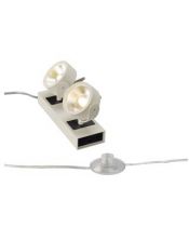 KALU LED 2 Lampe a poser, blanc/noir, LED 34W, 3000K, 24 degres