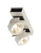 KALU LED 2 applique/plafonnier, blanc/noir, LED 34W, 3000K, 60 degres