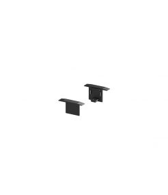 GRAZIA 10, embouts pour profil encastre, 2 pcs., noir