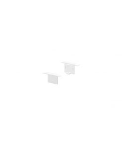 GRAZIA 10, embouts pour profil encastre, 2 pcs., blanc