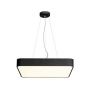 plafonnier carre MEDO 60 LED, noir, LED 39W 3000K, variable 1-10V