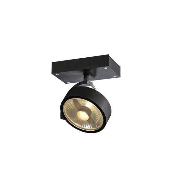 KALU 1, applique/plafonnier, noir, QPAR111 max. 75W