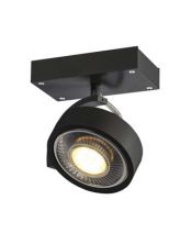 KALU 1, applique/plafonnier, noir, QPAR111 max. 75W