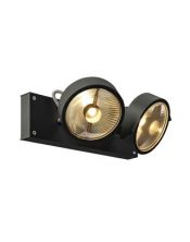 KALU 2, applique/plafonnier, noir, QPAR111 max. 75W