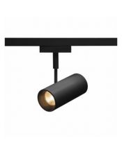 spot noir REVILO LED, 9.7W, 2700K, 36 degres, adaptateur rail 2 allumages