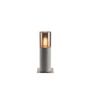 borne LISENNE 40, gris/verre fume, E27 23W max., IP54