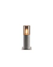 borne LISENNE 40, gris/verre fume, E27 23W max., IP54