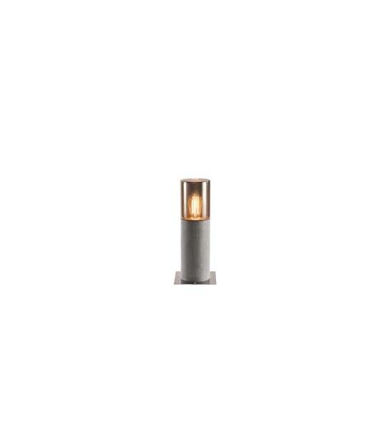 borne LISENNE 40, gris/verre fume, E27 23W max., IP54