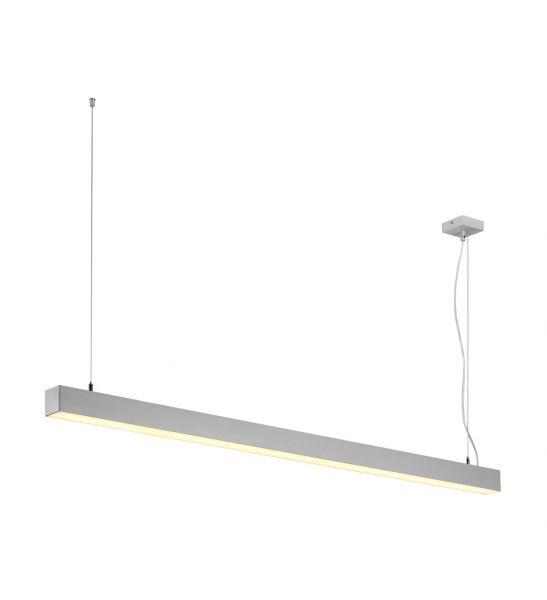 Q-LINE DALI LED SIMPLE, suspension, variable DALI, 1500mm, gris argent