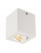 UNO LUX plafonnier, carré, blanc mat, 6W, LED 3000K, 38°, alim incluse
