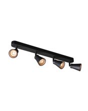 AVO QUAD, applique et plafonnier, quadruple, QPAR51, noir, max. 4x50W