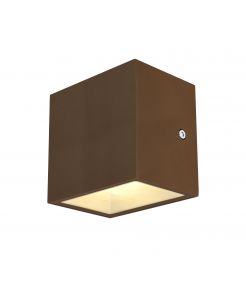 SITRA CUBE WL, applique/plafonnier rouille, LED 10W 3000K, IP44